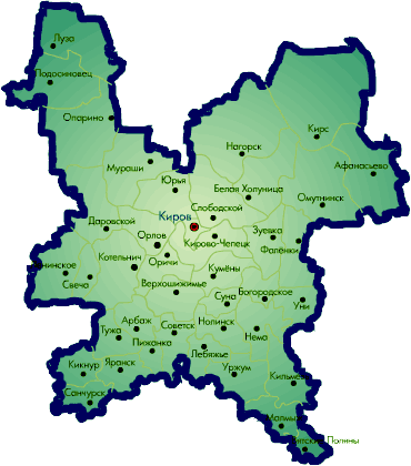Административное деление Кировской области